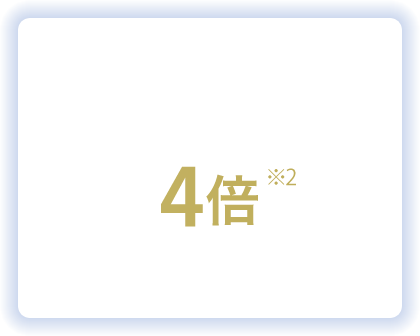 分割・リボショッピング利用でポイント付与4倍※2